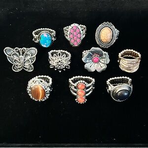 Paparazzi Stretch Rings Lot of 10 rings!!  Lot#3